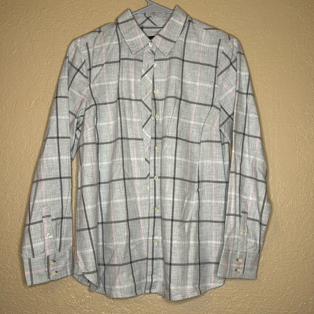 Talbots long sleeve button-down blouse